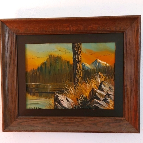 Vintage America Other - Listed Artist Richard G Lowe Original Oil Painting